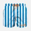 MC2 Saint Barth Boy Swim Shorts With White And Bluette Stripes 2 MC2 Saint Barth Boy Swim Shorts With White And Bluette Stripes -Swimwear Family boy white lightblue 1