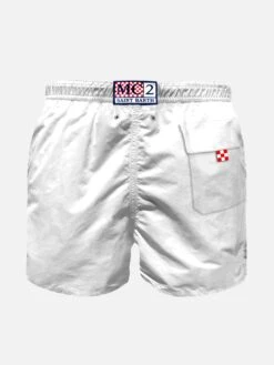 MC2 Saint Barth Boy White Swim Shorts 5 MC2 Saint Barth Boy White Swim Shorts -Swimwear Family boy white swim shorts 2