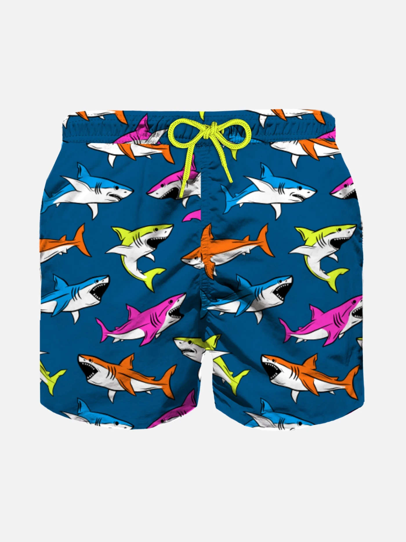 MC2 Saint Barth Boy Swim Shorts With Multicolor Sharks Print 3 MC2 Saint Barth Boy Swim Shorts With Multicolor Sharks Print