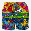 MC2 Saint Barth Man Swim Shorts With Sea World Print | ©BRITTO SPECIAL EDITION -Swimwear Family brittoseaworld91 front