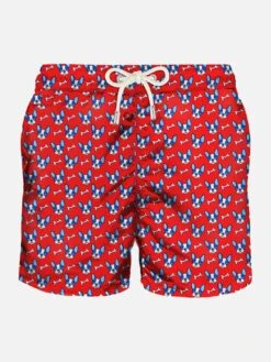 Light Fabric Man Swim Shorts French Bulldog