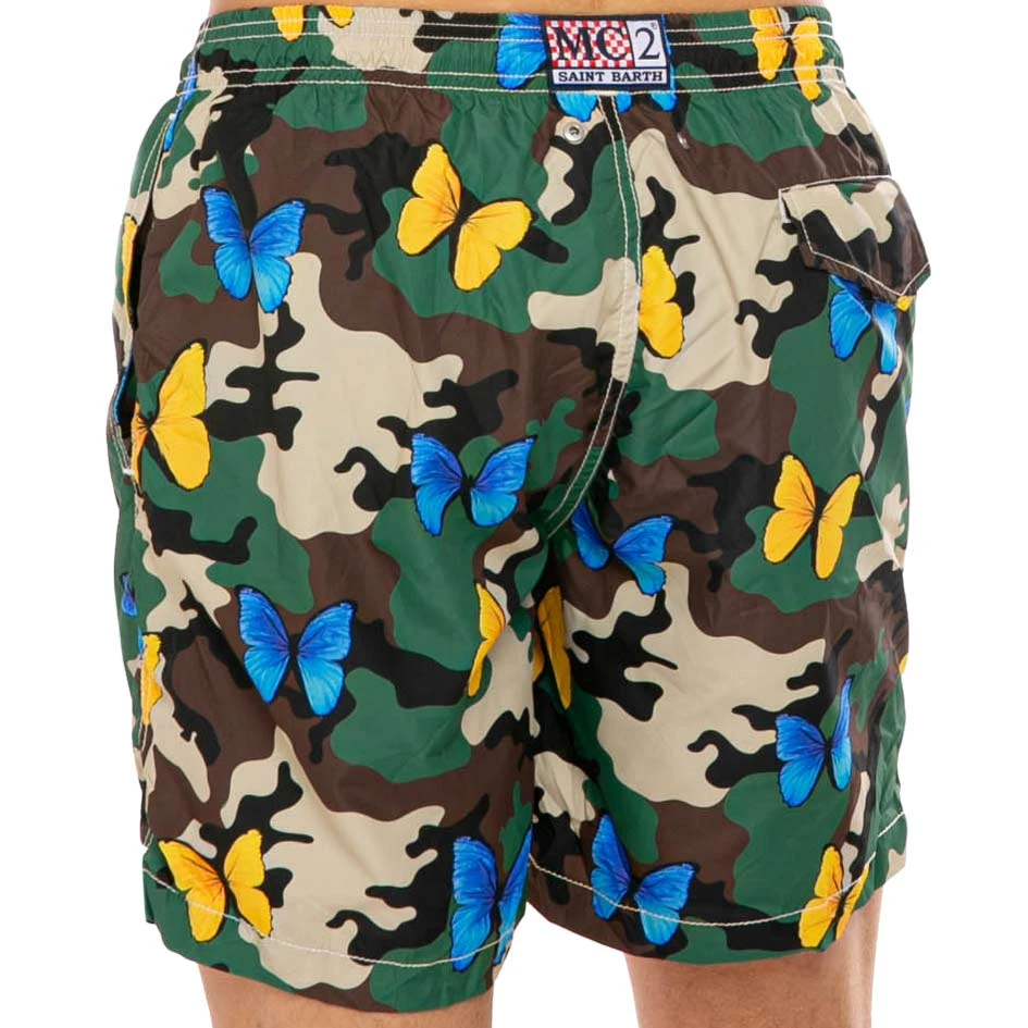 Light Fabric Man Swim Shorts Butterfly And Camouflage Print 7 Light Fabric Man Swim Shorts Butterfly And Camouflage Print - Image 5
