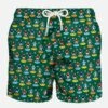 Man Swim Shorts With Soccer Print -Swimwear Family calcio balilla costume verde uomo