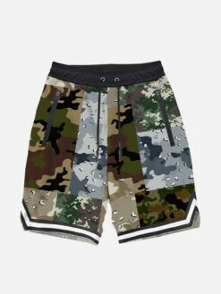 MC2 Saint Barth Boy Long Swim Shorts With Camouflage Print