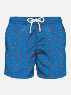 Light Fabric Man Swim Shorts Chili Peppers Print