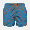 Boy Light Fabric Swim Shorts With Dinosaurs Print -Swimwear Family costume blu dinosauri arancio bimbo mc2 mare 328ab0cc 07ee 411d bdf3 0047af4624bb