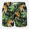 Man Light Fabric Swim Shorts With Tiger Print 2 Man Light Fabric Swim Shorts With Tiger Print -Swimwear Family costume mare tigre tropical