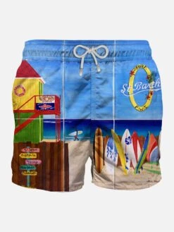 Saint Barth Loirent Photographic Print Swim Shorts