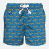 Light Fabric Man Swim Shorts Leopard Print -Swimwear Family costume tiger blu man animal