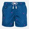 Light Fabric Man Swim Shorts Rooster Print