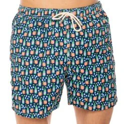 Light Fabric Man Swim Shorts Moscow Mule Print -Swimwear Family costume uomo moscow mule