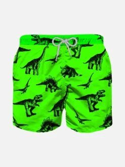 Boy Swim Briefs With Dinosaurs Print