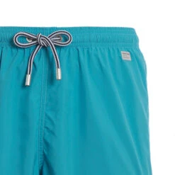 Man Teal Swim Shorts | PANTONE™ SPECIAL EDITION -Swimwear Family detail pantone 58 swimshort