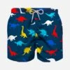 Boy Swim Shorts With Dinosaurs Print