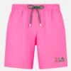 MC2 Saint Barth Man Fluo Pink Comfort Swim Shorts