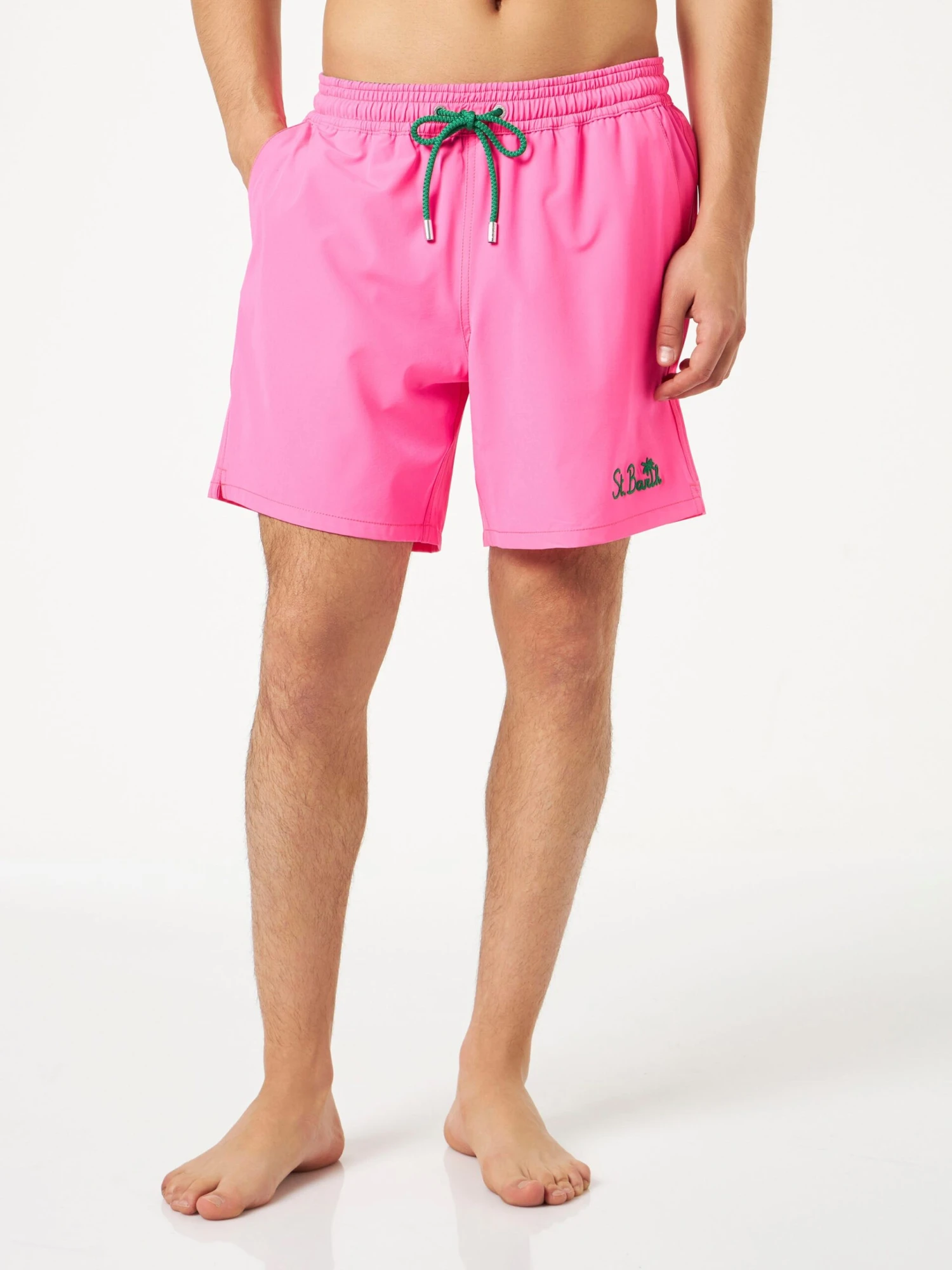 MC2 Saint Barth Man Fluo Pink Comfort Swim Shorts 5 MC2 Saint Barth Man Fluo Pink Comfort Swim Shorts - Image 3