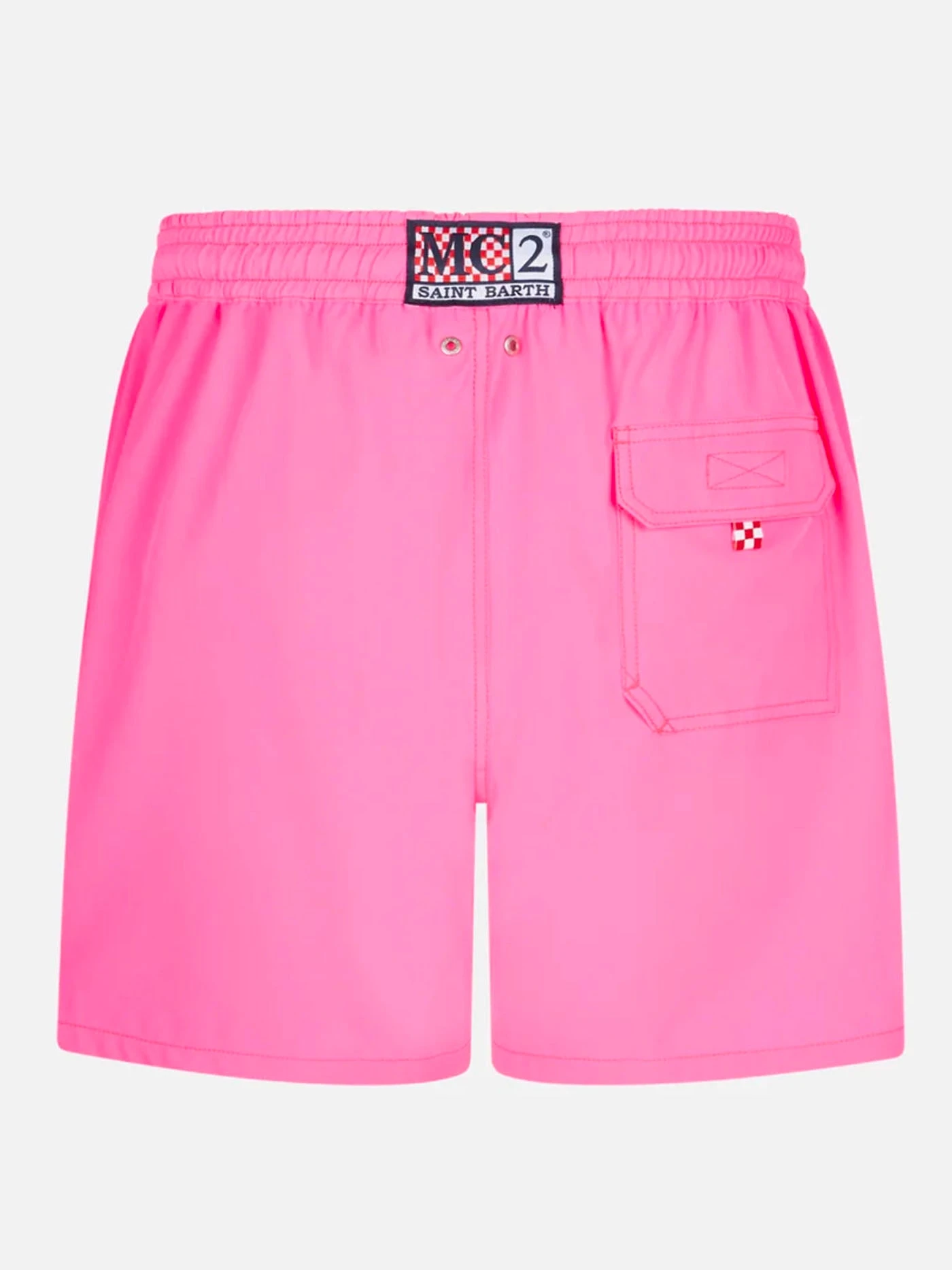 MC2 Saint Barth Man Fluo Pink Comfort Swim Shorts 4 MC2 Saint Barth Man Fluo Pink Comfort Swim Shorts - Image 2