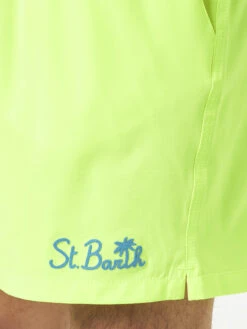 MC2 Saint Barth Man Fluo Yellow Comfort Swim Shorts -Swimwear Family fluo yellow comfort swimshorts 3