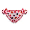 Girl Swim Briefs With Fruits Print -Swimwear Family front slip fruits