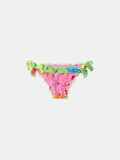 MC2 Saint Barth Girl Swim Briefs With Bandanna Print