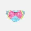 MC2 Saint Barth Girl Swim Briefs With Light Blue And White Vichy Print -Swimwear Family girl gingham bow swim briefs 2 8739f4bf 570c 4628 a668 9640af18c937