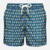 Light Fabric Man Swim Shorts Fast Food Print -Swimwear Family hamburger food america swimshort 1