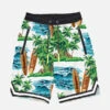 Hawaiian Print Boy Swim Shorts Surf Style -Swimwear Family hawaii long swim surf boy 1 1