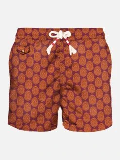 Light Fabric Man Swim Shorts Indian Print