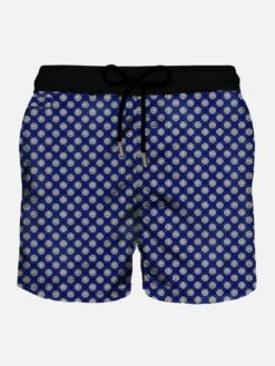 MC2 Saint Barth Man Light Fabric Swim Shorts With Inter Print | Inter Special Edition
