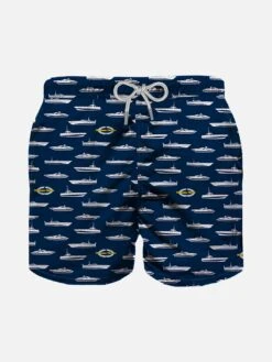 Boy Swim Shorts With Magnum Marine Print | MAGNUM MARINE© SPECIAL EDITION