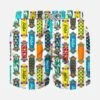 Boy Swim Shorts With Skateboard Print