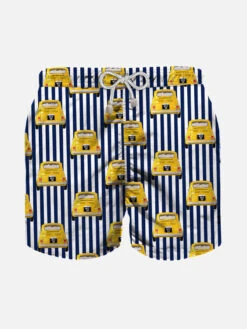 Cars Print Boy Swim Trunk