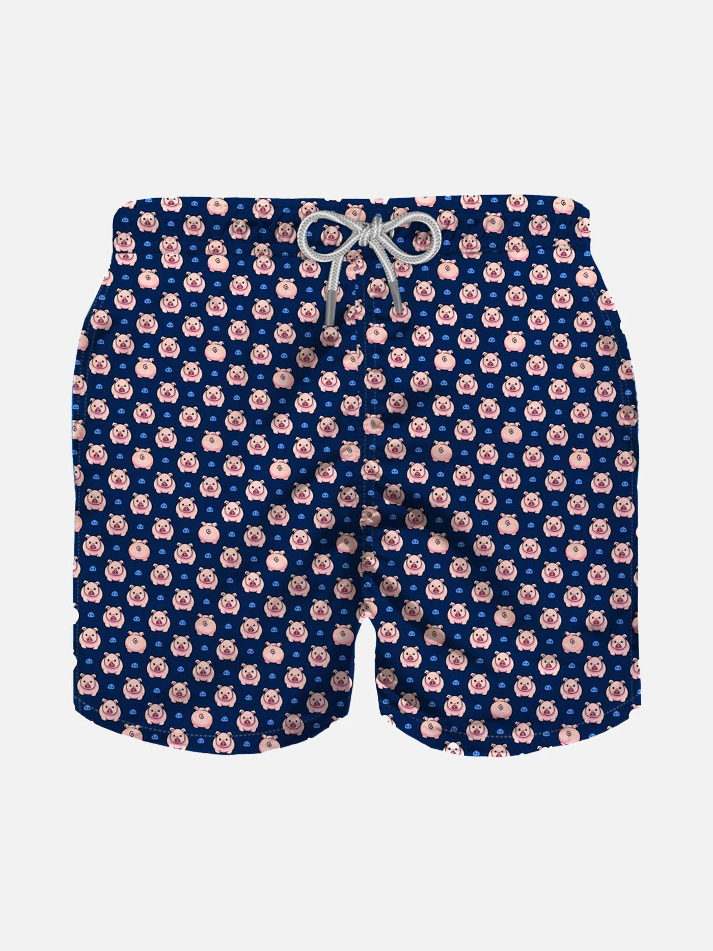 Boy Light Fabric Swim Shorts With Micro Pigs 3 Boy Light Fabric Swim Shorts With Micro Pigs
