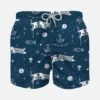 Boy Light Fabric Swim Shorts With Pirates Print -Swimwear Family jean lighting fronte pirates univers copia 2 70c603b4 5e30 42d0 a319 7aa6a4a95978