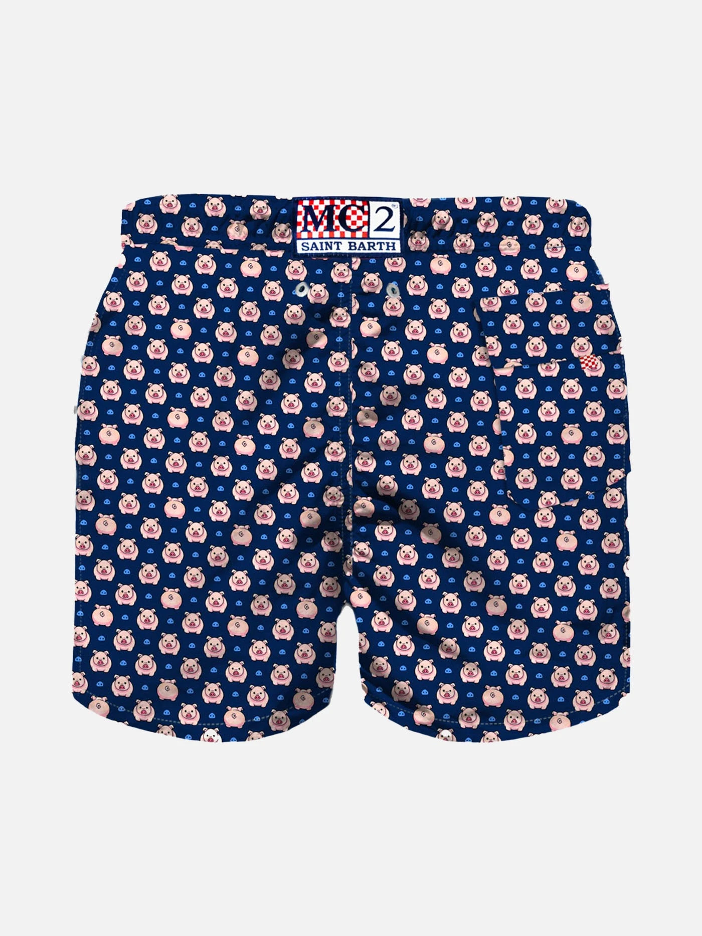 Boy Light Fabric Swim Shorts With Micro Pigs 4 Boy Light Fabric Swim Shorts With Micro Pigs - Image 2
