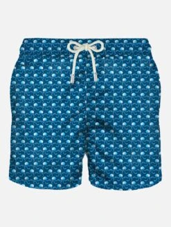 Light Fabric Man Swim Shorts Jellyfish Print