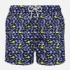 Light Fabric Man Swim Shorts Sharks Print