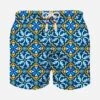 MC2 Saint Barth Boy Swim Shorts With Majolica Print -Swimwear Family maj ceramic swimwear c3ba3d9b 2e62 4711 b5a4 3306d7e1ad2d