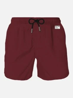 MC2 Saint Barth Man Bordeaux Swim Shorts | PANTONE⢠SPECIAL EDITION