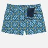 MC2 Saint Barth Man Swim Shorts With Maiolica Print -Swimwear Family man harrys majolic print1