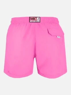 MC2 Saint Barth Man Pink Fluo Swim Shorts | PANTONE™ SPECIAL EDITION 5 MC2 Saint Barth Man Pink Fluo Swim Shorts | PANTONE™ SPECIAL EDITION -Swimwear Family man pantone fluopink 2