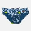 MC2 Saint Barth Man Swim Briefs Piranha Print 1 MC2 Saint Barth Man Swim Briefs Piranha Print -Swimwear Family man swim briefs piranha blue 1