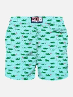 Swimwear Family -Swimwear Family man swim turtle lightblu 2