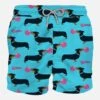 MC2 Saint Barth Man Classic Swim Shorts With Dachshund And Big Babol Print | BIG BABOL® SPECIAL EDITION -Swimwear Family man swimshort bigbabol dog 1