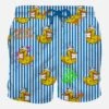 MC2 Saint Barth Man Classic Swim Shorts With Crypto Ducky Print | CRYPTO PUPPETS® SPECIAL EDITION -Swimwear Family man swimshort cryptopuppets stripes 1 149b5615 b915 4eeb a8e5 037b856561d0