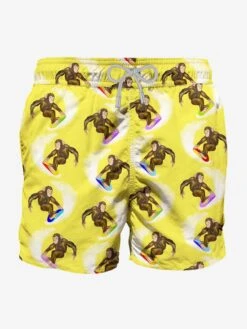 MC2 Saint Barth Man Classic Swim Shorts With Monkey Print