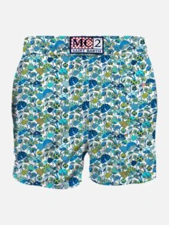 MC2 Saint Barth Man Classic Swim Shorts With Mushroom Print | LIBERTY SPECIAL EDITION -Swimwear Family man swimshort mushrooms white 2