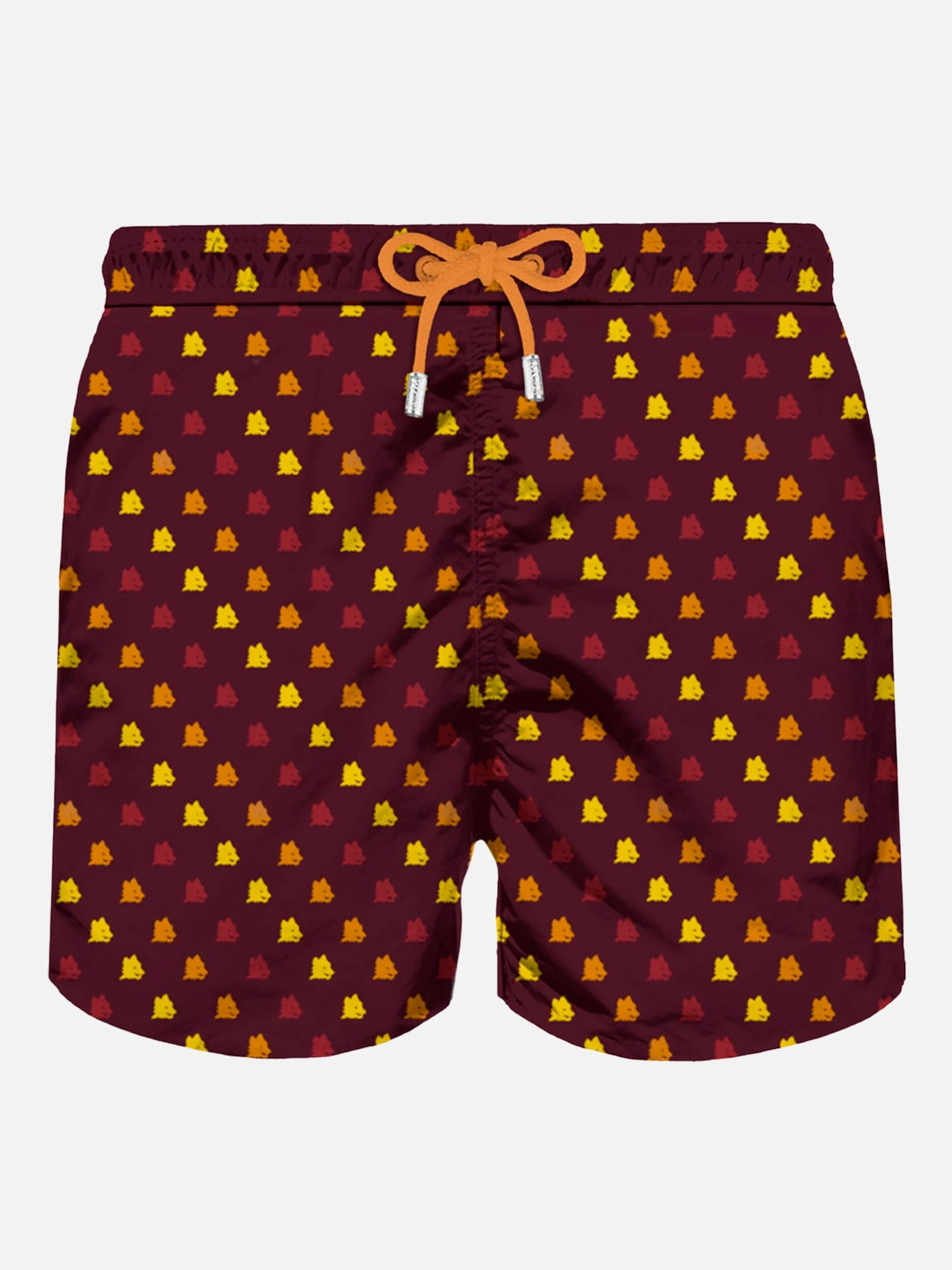 MC2 Saint Barth Man Light Fabric Swim Shorts With AS Roma Print | AS ROMA SPECIAL EDITION 3 MC2 Saint Barth Man Light Fabric Swim Shorts With AS Roma Print | AS ROMA SPECIAL EDITION
