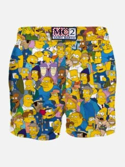 MC2 Saint Barth Man Classic Swim Shorts With Simpsons Print | THE SIMPSONS SPECIAL EDITION -Swimwear Family man swimshort simpson yellow 2
