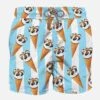 MC2 Saint Barth Man Classic Swim Shorts With Cornetto Print | ALGIDA® SPECIAL EDITION -Swimwear Family man swimshorts algida2